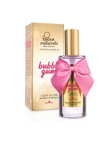 Light my fire - Bubblegum huile de massage chauffante