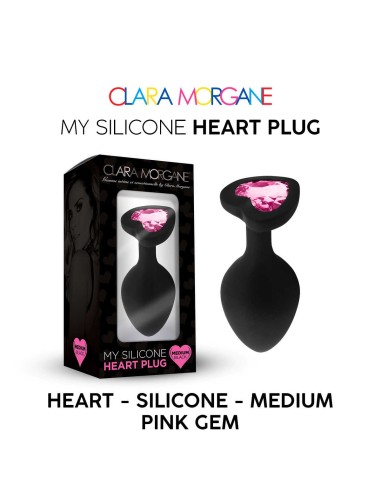 My Silicone Heart Plug - Gema Rosa