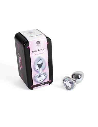 Plug anal secret play - Coeur crystal