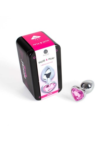 Secret play anal plug - Pink heart