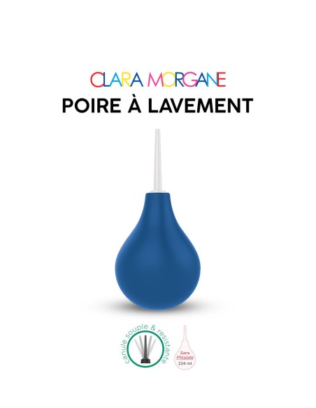 Poire à lavement Clara Morgane - Bleue