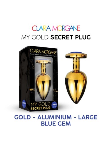 My Gold Secret Plug - Azul