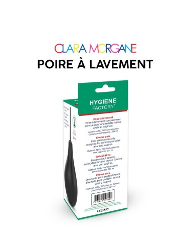 Poire à lavement Clara Morgane - Noir