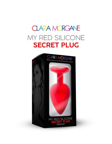 My red silicone secret plug medium