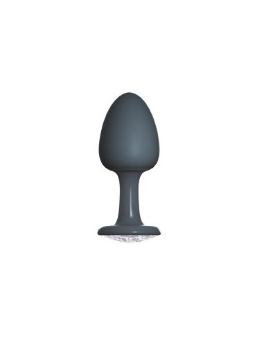 Plug Anal Bijou Geisha Diamond M - Noir et Blanc