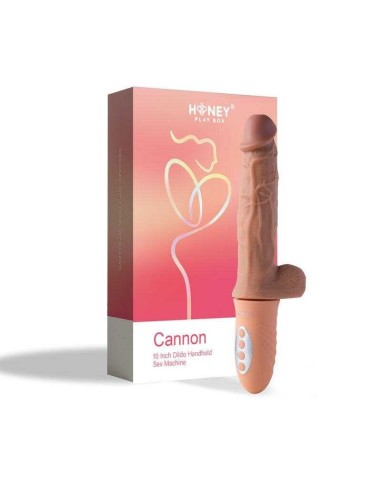 Canon - Roterende dildo, heen en weer, verwarmd 25,40 cm - Vlees