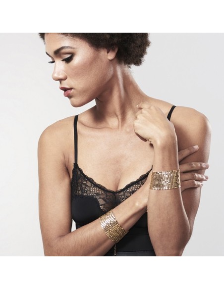 Deseo Metálico - Pulseras Esposas - Oro