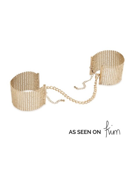 Deseo Metálico - Pulseras Esposas - Oro