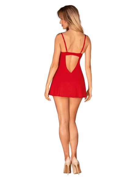 Ingridia nightie and thong - Red
