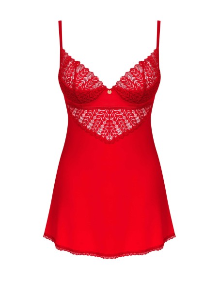 Ingridia nightie and thong - Red