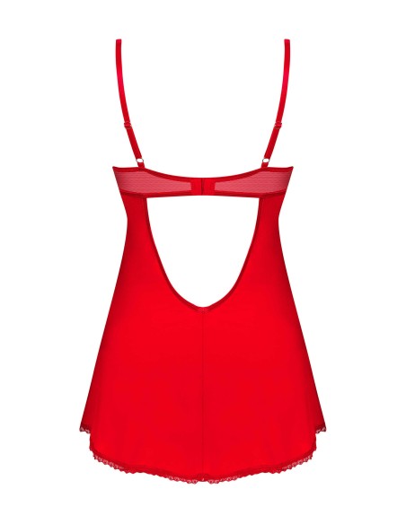 Ingridia nightie and thong - Red