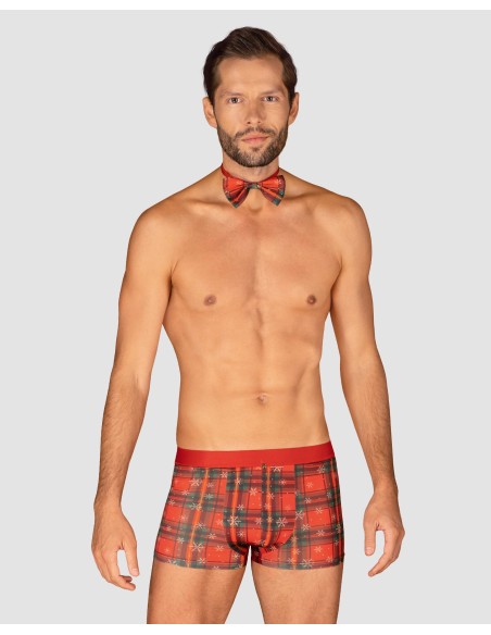 Mr Merrilo - Rode boxershort en vlinderdas