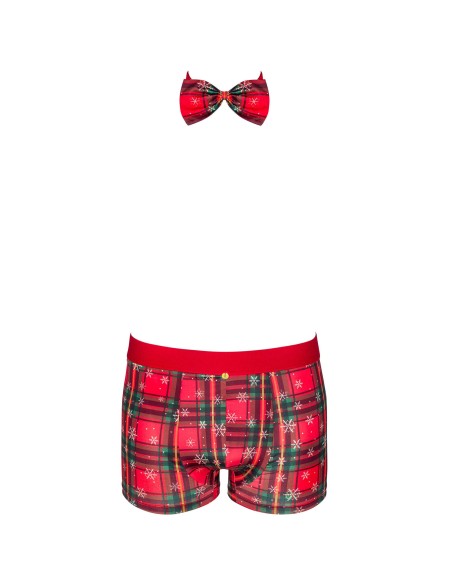 Mr Merrilo - Rode boxershort en vlinderdas
