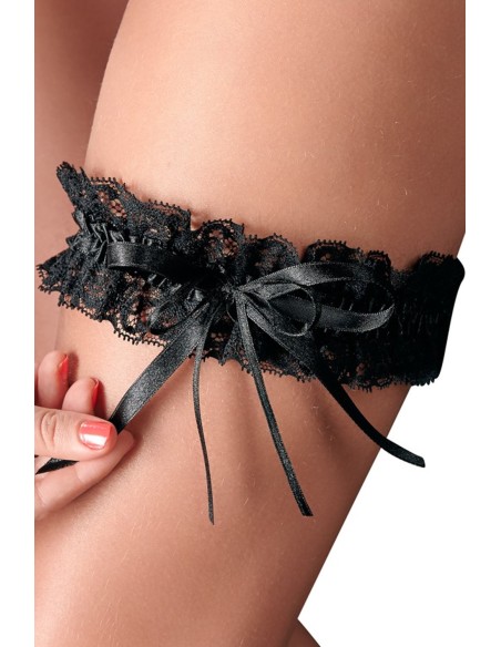 Black lace garter - ORI24601061101