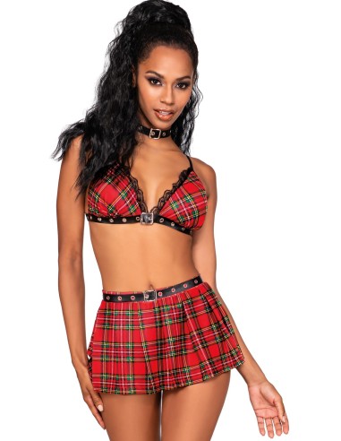 Costume écolière avec mini-jupe et soutien-gorge - DG12503COS