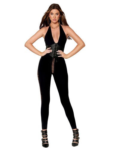 Black bodystocking jumpsuit - DG0426