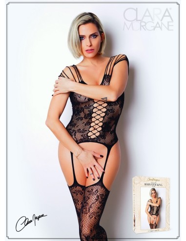 Body con estampado floral - Le Numéro 10 - Colección Bodystocking - CM99010