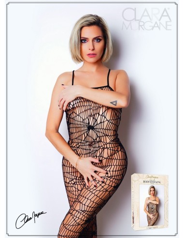 Spider web look fishnet jumpsuit - Le Numéro 7 - Bodystocking Collection - CM99007