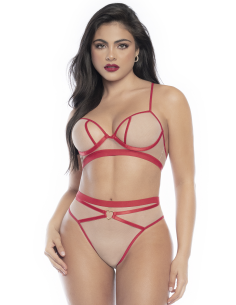 Conjunto dos piezas carne y rojo - MAL8820NRE