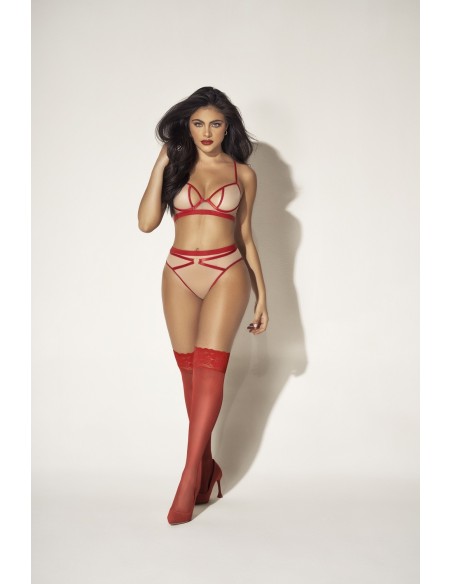 Tweedelige set van vlees en rood - MAL8820NRE