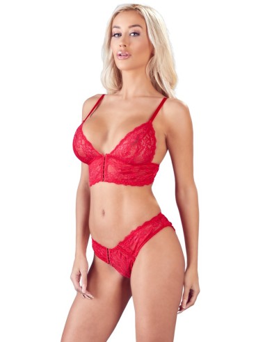 Ensemble 2 pièces rouge dentelle - OR2212269RED