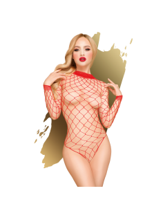 Body ancho de malla rojo Scandalous red - PH0109RED