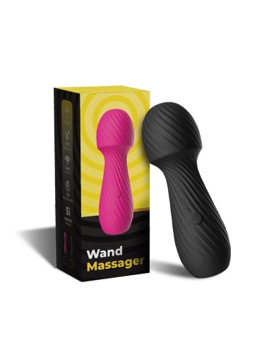 Krachtige massagevibrator met zwarte wand – USK-W03BLK