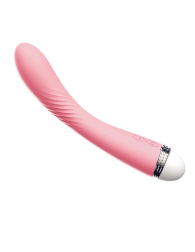 Vintage roze USB-vibrator met 10 snelheden - BOZ-074BPNK