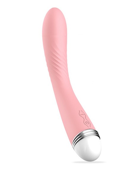 Vintage roze USB-vibrator met 10 snelheden - BOZ-074BPNK
