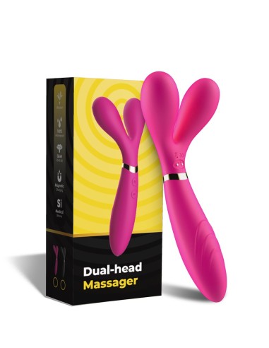 Pink Y-Shaped Wand Vibrator with 3 Motors - USK-W04PNK