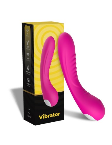 Gebogen vibrator 9 vibratiestanden roze - USK-V01PNK