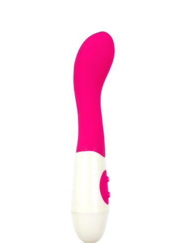 Pink curved G-spot vibrator - BOZ028PNK