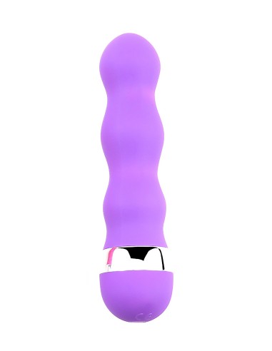 Mini purple wavy vibrator 11 cm - BOZ025PUR