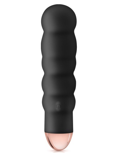 Zwarte USB-vibrator met 7 versnellingen, golvend lichaam - CC5740140010