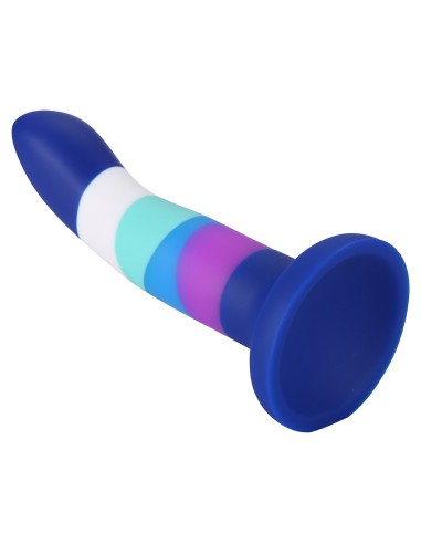 Suction cup dildo 6 colors blue - DO-051-S-6