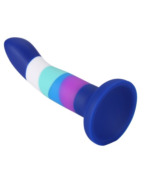 Suction cup dildo 6 colors blue - DO-051-S-6