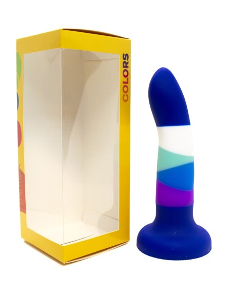 Suction cup dildo 6 colors blue - DO-051-S-6