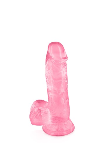 Pink jelly dildo suction cup size S 15.3cm - CC570129