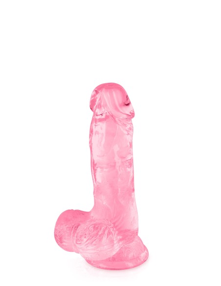 Roze jelly-dildo met zuignap maat S 15,3 cm - CC570129