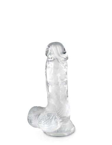 Transparent jelly dildo suction cup size S 15.3cm - CC570122