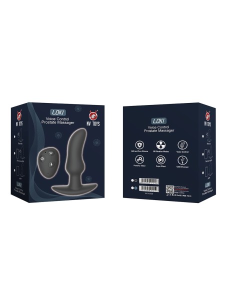 Stimulateur de prostate télécommandé USB avec option commande vocale LOKI - WS-NV509