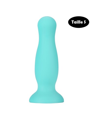 Plug anal con ventosa verde pastel talla S - A-001-S-GRN