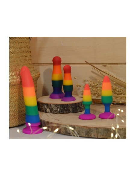 Plug anal multicolor talla M - A-032-RAI-M