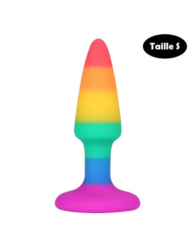 Multicolor anal plug size S - A-032-RAI-S