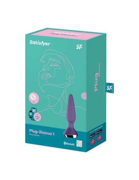 Satisfyer ilicious 1 plug anal vibrador conectado USB morado - CC597221