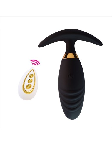 Plug anal vibratorio con mando a distancia -TOD-064BLK