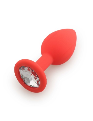 Red crystal jewel plug Large - DB-RY069CRED