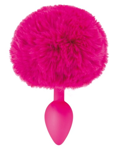 Fuschia pompom anal plug - CC5700910204