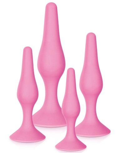 Caja de 4 plugs de placer anal rosa - CC5700900050