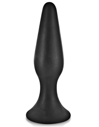 Black anal plug 15cm with suction cup - CC5700403010